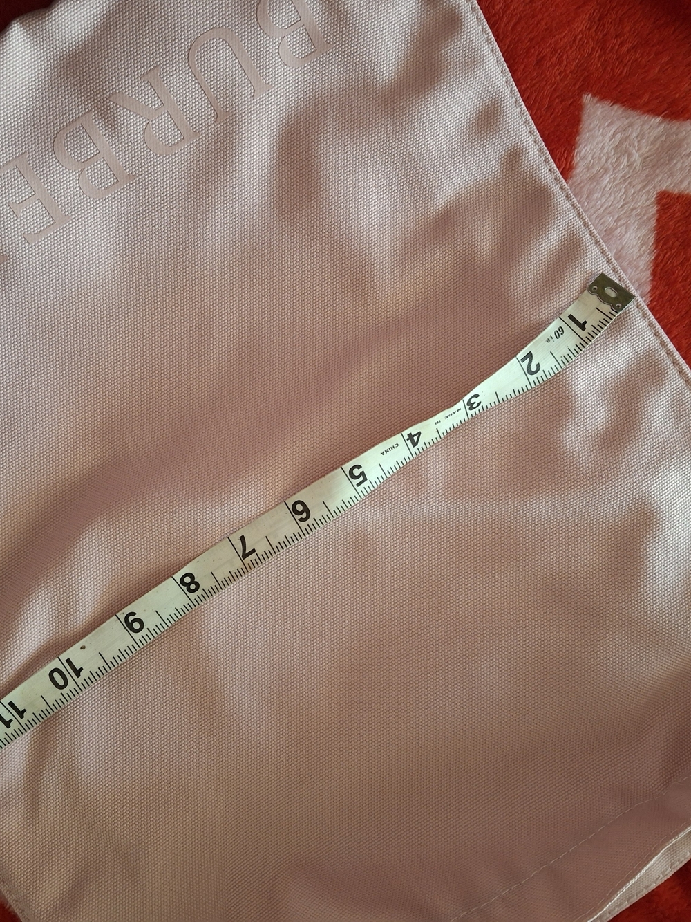 Burberry Light Pink Canvas Tote with Dual Straps - Picture 5 of 6